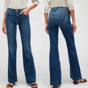 7FAM Dojo Boot Jeans Size 30 Dark Wash 7 for all mankind